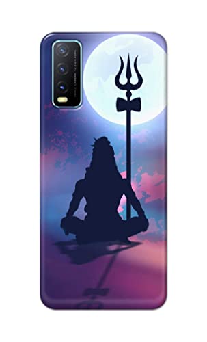 Image of Printed Hard Back Cover Case for Vivo Y20 | Y20 2021 | Y20i | Y20s | Y20G | Y20S (G) | Y20SG | Y20T Back Cover (Lord Shiva) -702