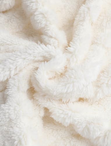 Image of ZAFUL Women's Fuzzy Plush Pajama Pants Wide Leg Pj Bottoms Lounge Pants | Soft Fluffy Sleep Pants Drawstring Elastic Waist Teddy Pjs for Women No Pockets