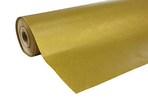 Papier kraft or 50m grand rouleau anti-gaspillage pour emballages volumineux