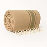 Miel & Pomelo Sweet Living | Toallas de Playa Grande de Algodón | Fouta - Toalla de Playa Ligera | Medida 100x180cm (Kaki - Rústica)