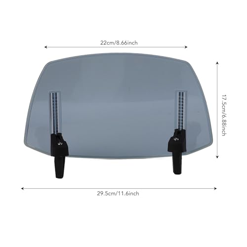 Déflecteur de vent réglable pour moto avec réduction du bruit