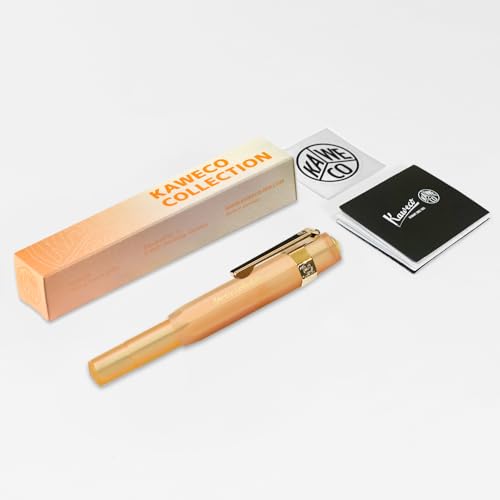Stylo plume Kaweco Collection Abricot Perle et attributs dorés fins