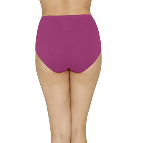 Image of Amante Solid High Rise Full Coverage Full Brief Panties (Pack of 3)