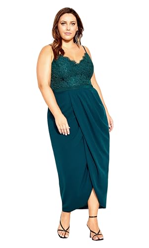 City Chic Women's Plus Size Cocktail Dress - Lace Touch