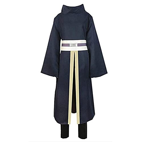 Disfraz de anime japonés Uchiha Obito Battle Suit Abrigo largo con pantalones Conjunto completo para Halloween / Carnaval Fiesta Comic Exhibition Anime Party, Uchiha Obito, XXL