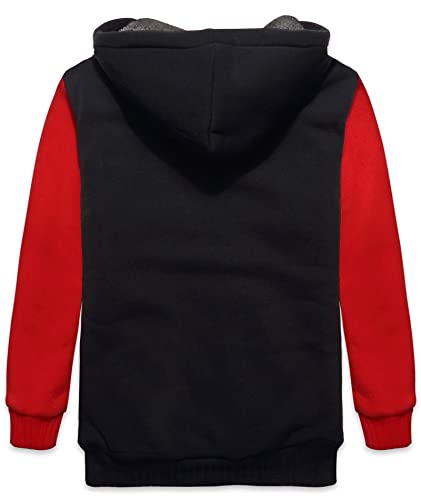 Image of SWISSWELL Boys Hoodie Sherpa Fleece Lined Jacket Soft Warm Zipper Sweatshirt Outerwear