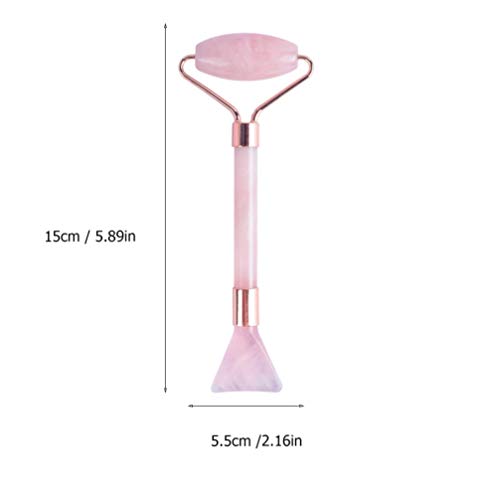 FRCOLOR Rolo de pedra de beleza facial de jade, massageador de pele, terapia de tratamento para rost