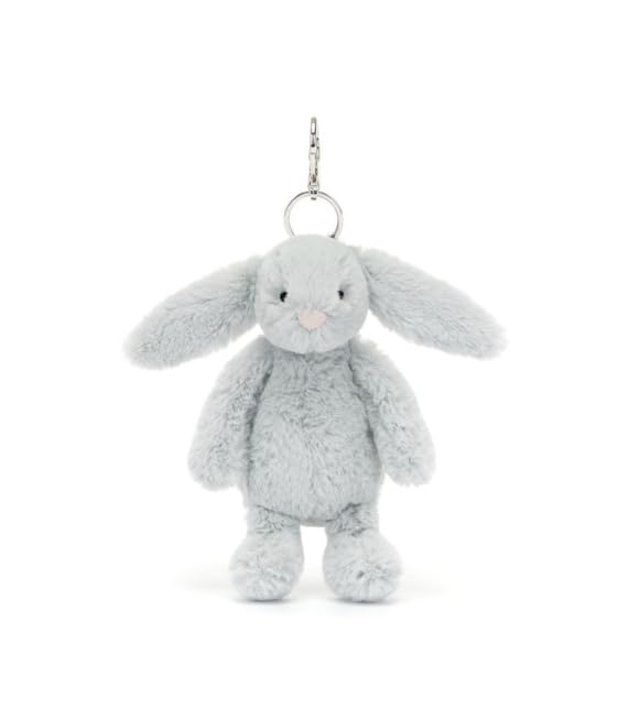 Jellycat Bashful Silver Bunny Bag Charm