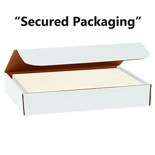 Hamilco Resume Linen Textured Cardstock Paper – 8 1/2 X 11" Blank Thick Heavy Weight 80 Lb Cover Card Stock For Printer - 50 Pack (Ivory) #TOP3