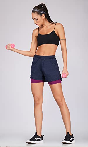 Image of NEVER LOSE 2-in-1 Sports Shorts with Phone Pocket, Light Weight & Quick Dry for Gym, Running & Athletic wear Men & Women