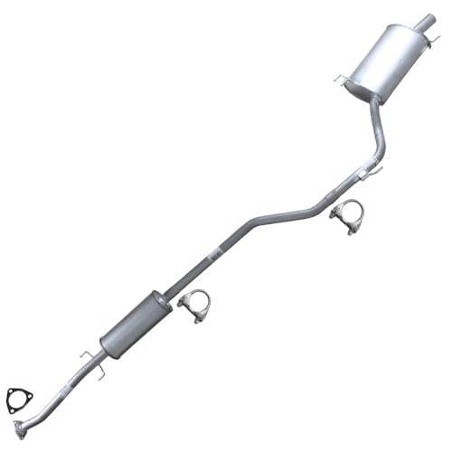 Northeastern Exhaust | Stainless Steel Resonator & Muffler Exhaust System Kit Compatible for Honda Accord 2008-2012 2.4L | Free Gasket and Clamps Included | Automotive Replacement Part