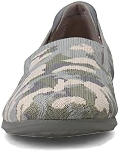 Clarks Women's Carly Dream Loafer Flat, Khaki Camo Knit, 7.5 Wide | Image 2