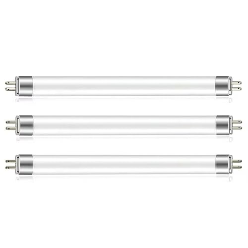 MONDEX Tubes Fluorescents 8W, 288 mm T5 Ampoules CFL, Blanc Froid 6000K, 560LM, Base G5, Basse Consommation, Convient Pour Cuisine, Pas de Scintillement, Salle De Bain, Armoire, Garage, 3 Pièces