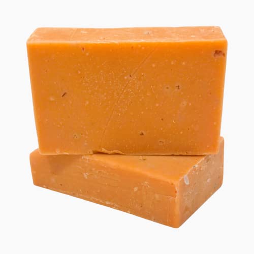 Sweet Body Turmeric Orange & Honey Luxury Handmade Soap Natural Body Wash– Ground Oatmeal Exfoliating Scrub Soap Bar With Premium Essential Oils, Cold Pressed (4.8 Oz, 2 Bars) Turmeric, Orange & Honey #TOP2