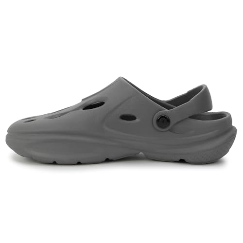 Image of CHUPPS Gator Clogs for Men | Lightweight EVA Clogs | Anti-Slip Sole | Cushioned Footbed | Breathable Ventilation | Adjustable Back Strap | Waterproof Casual Garden Clogs for Men