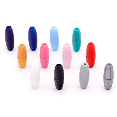 60 Sets Plastic Breakaway Clasps Safety Clasps Buckle Bead Barrel Connectors For Necklace Bracelets Jewelry Diy Craft Making Mix 12 Colors #TOP6