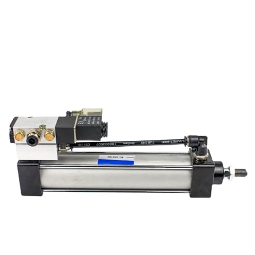 Pneumatic SC Standard Solenoid Valve Integrated Cylinder Bore 50mm Stroke 25-1000mm Air Cylinders Set Without Magnetic 1Pcs(SCF50x125)