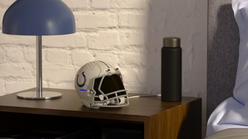 Image of NFL Echo Dot Bundle: Includes Echo Dot | Glacier White and Limited-Edition NFL Helmet Stand | Indianapolis Colts