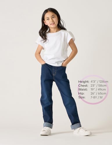 Image of LAPASA Boys & Girls Cotton T-Shirts 4 Pack Tagless Tees for 3T-13Y Kids K01 | Ribbed Crewneck Short Sleeve Undershirts for Toddlers and Teens. Soft, Breathable, Ideal for School /Daily Wear /Sport