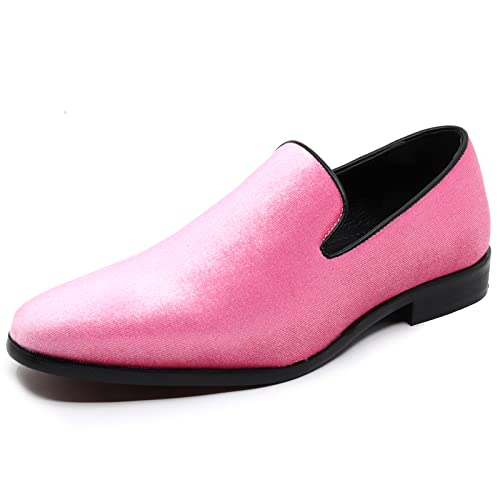 Men's Vintage Velvet Designer Classic Dress Tuxedo Loafers Slip On Shoes SM-03