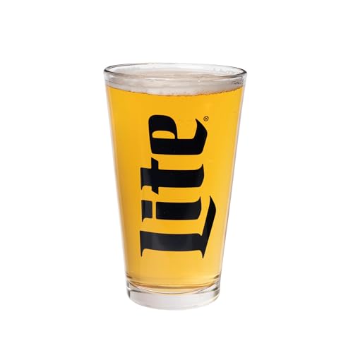 Miller Lite Pint Glass Retro