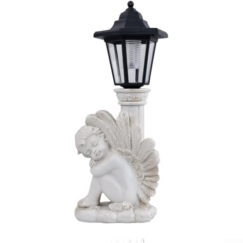 Statue jardin ange résine pour illuminer extérieur sombre - 2
