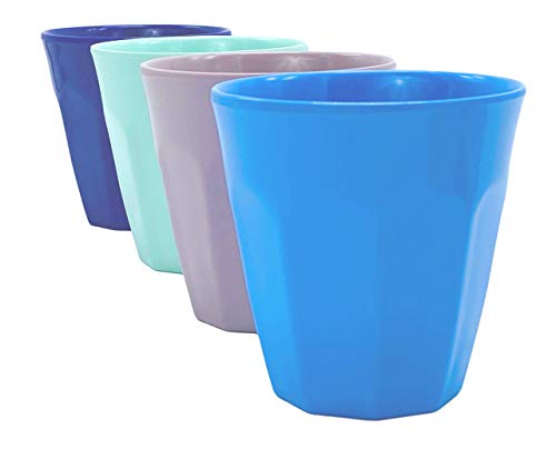 Canette Stylish Unbreakable Tumblers - 4 Pack - Classic French Design - Dishwasher Safe And Bpa Free! Perfect Set Of Super Cute Kids Cups For Bathroom Or Anywhere (Multicolor) #TOP3