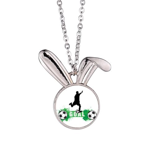 Collier lapin Penalty Soccer Football pendentif sport homme et femme