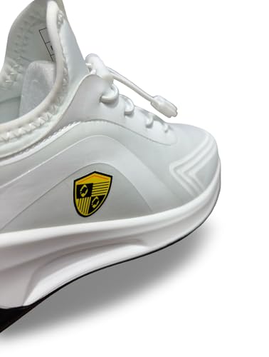 Image of Athletic Sneakers, Slip-On Style, Cushioned Sole, Toggle Lace System, Casual Sports Shoes