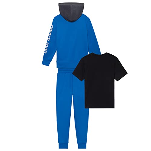 Image of Marvel Spider-Man Boys 3-Piece Fleece Pants Sets, Peter Parker Miles Morales Zip-Up Hoodie, T-Shirt, Pants Sets for Boys