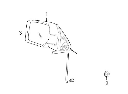 Retrovisor OEM 57010076AF para Jeep Chrysler con acabado original de alta resistencia y durabilidad
