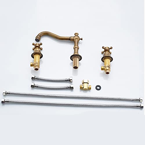 Robinet de lavabo double poignée laiton pour rénover votre vasque