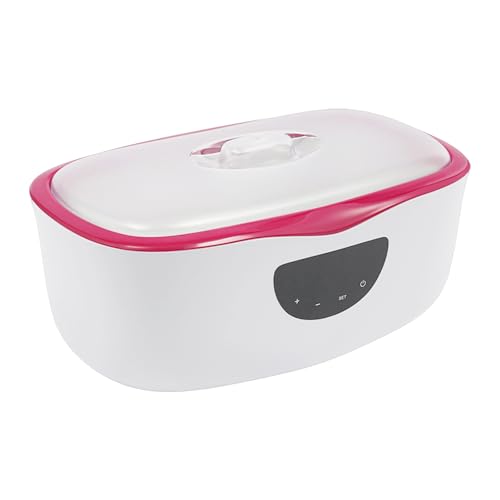 TaNeHaKi Máquina de baño de parafina eléctrica, 4 l, para manos y pies, calentador de cera, modo manual/automático, calentador de baño de parafina 230 W (rojo)