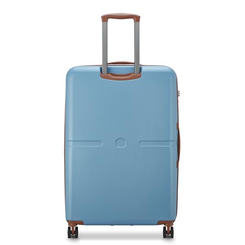 Image of DELSEY PARIS Juliette 75.5 cms Large Check-in ABS /Polycarbonate Hard Sided 8 Wheels Spinner Suitcase /Trolley Bag for Travel with TSA Lock- Blue