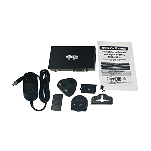 image for Tripp Lite 2-Port DVI Splitter, 1080p @ 60Hz Quality, 1 DVI-D to 2 DVI