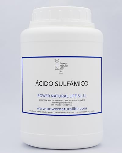 Ácido Sulfámico Power Natural Life | Agente de Limpieza Ácido | Desincrustante y Descalcificador | Estabilizador Cloro en Piscinas | Envase de 1 kg
