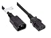 Produktbild Good Connections P1430-S010 Kaltgeräteverlängerung, 1 m, C14 (gerade) an C13 (gerade), 0,75 mm² Schwarz
