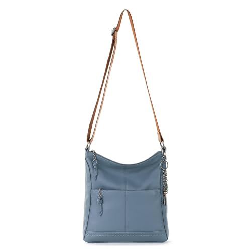 Image of The Sak Lucia Leather Crossbody Purse - Premium Leather Women's Handbag for Everyday & Travel - Cross Body Bag With Zipper