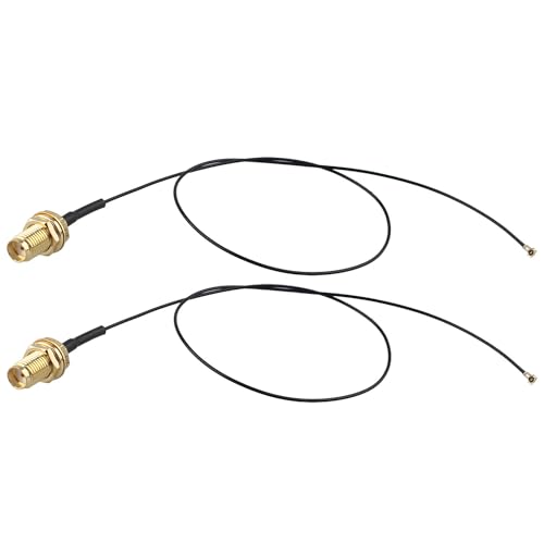 Futheda 2pcs U.FL IPX MHF4 to SMA Female Bulkhead Mount WiFi Antenna Extension Cable 0.81mm IPX SMA Coaxial Pigtail Cable 30cm/12 inch for Wireless Network Router RF Device Mini PCI Bluetooth GPS