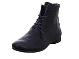 Faire & soziale Produktion THINK! Damen Guad chromfrei gegerbte, Leder gefütterte Stiefelette, 8030 Navy, 40 EU