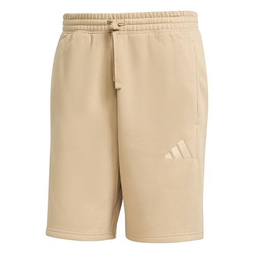 Adidas Mens All Szn Fleece Shorts, Warm Sandstone, Medium
