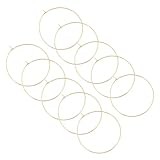 UNICRAFTALE 10Pcs Hypoallergene Creolen 304 Edelstahl Weinglas Charms Ring Ohrringe Befunde Creolen Für DIY Frauen Schmuckherstellung, Golden