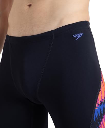Image of Speedo Men Endurance+ High Tide Digital Print V-Cut Jammer - Arctic Glass