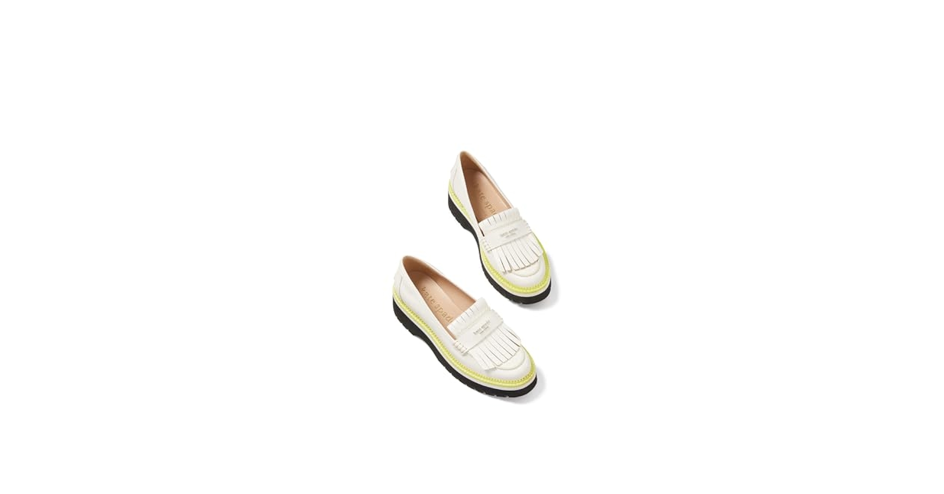 kate spade フリンジ付きローファー 37 ホワイト キャディローファー Amazon.com | Kate Spade New York Women's Caddy Loafers