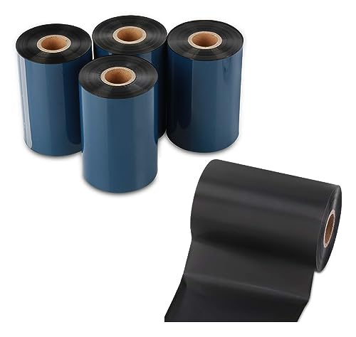 Cinta de transferencia térmica resinada 4.33" x 244' pack 6 miniatura 1