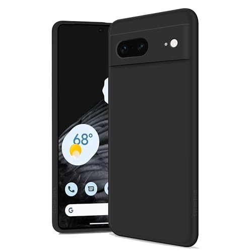 Silicone Case for Google Pixel 7 5G Soft-Touch Shockproof DustProof Protective Phone Cover for Google Pixel 7 5G Black