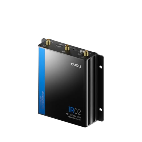 Cudy Przemysłowy router WiFi 4G LTE Cat4 N150, Dual SIM router komórkowy z RS232/RS485 i IO, szeroka temperatura -40~75°C, metal IP30, do automatów sprzedających, bankomatów, sklepów, urządzeń IoT