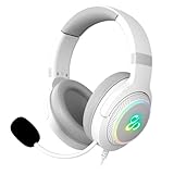 Sobek Ivory Auriculares Gaming RGB Stereo o 7.1 Los auriculares gaming Sobek Ivory vienen cargados de prestaciones en cuanto a sonido, con sus altavoces acolchados de 40mm, preparados para ofrecerte el mejor sonido stereo, o una experiencia totalmente envolvente, con la versión Sobek Ivory 7.1. Su micro omnidireccional flexible, hará que tu voz se escuche de manera totalmente clara, y su estilizado diseño está complementado con el mejor toque gamer, gracias a su iluminación RGB personalizable a
