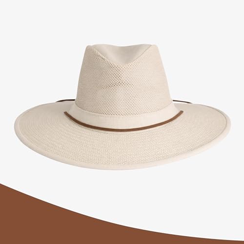 Image of Henschel Hats Aussie Breezer Grande Hat - Extra Wide-Brim Sun Hat for Men | Perfect Men's Summer Hat for Camping