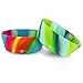 Silipint Silicone Bowl Set, U.S. Patented, BPA-Free, Unbreakable, Flexible, Microwave Safe, Oven Safe, BBQ Safe, Indoor and Outdoor Use (2-Pack Hippy Hop, Sea Swirl)